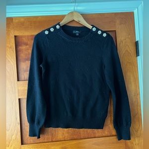 J. Crew black holiday sweater